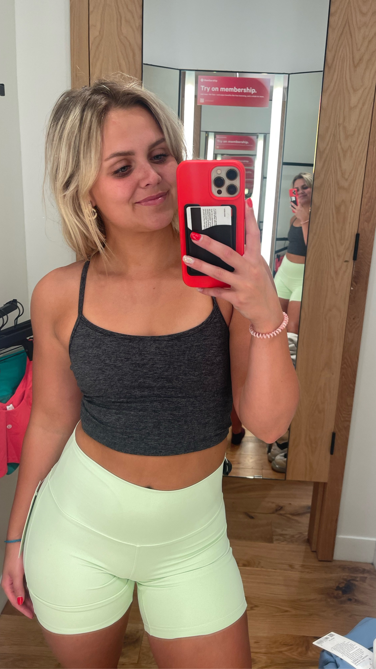 This green color is so pretty and a perfect summer color. Cute to work out in, wear with a oversized sweatshirt or even with a tank & jacket! Love this color so much. 
Lulu - size 6 

#LTKBacktoSchool