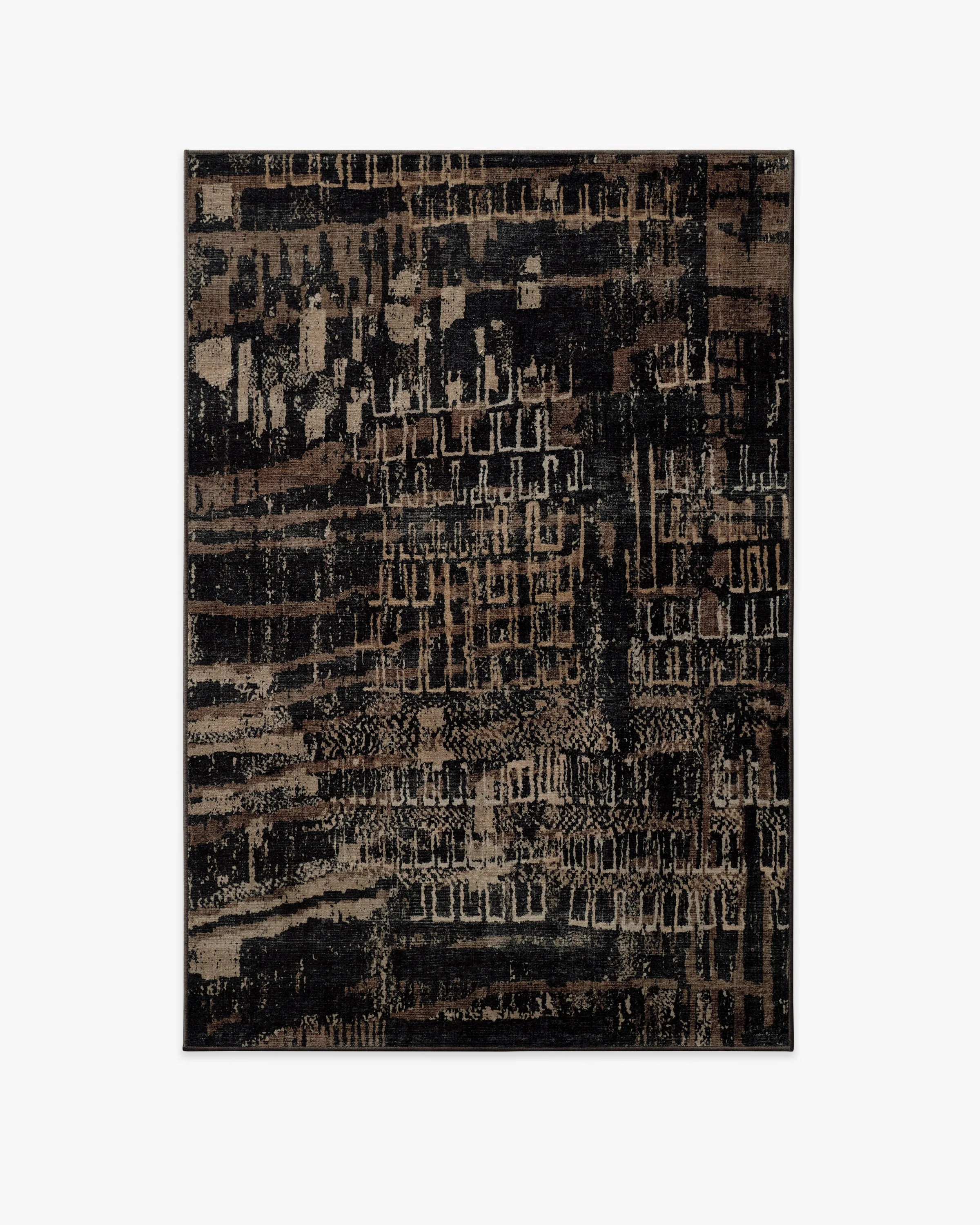 Ourea Dark Wood Rug | Ruggable US | Ruggable