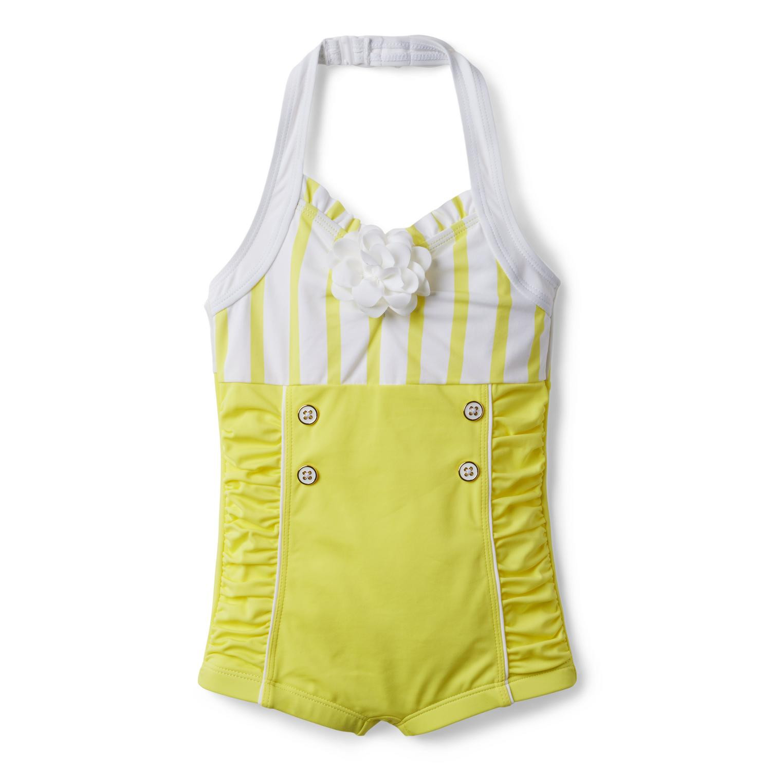 Colorblocked Striped Halter Swimsuit | Janie and Jack