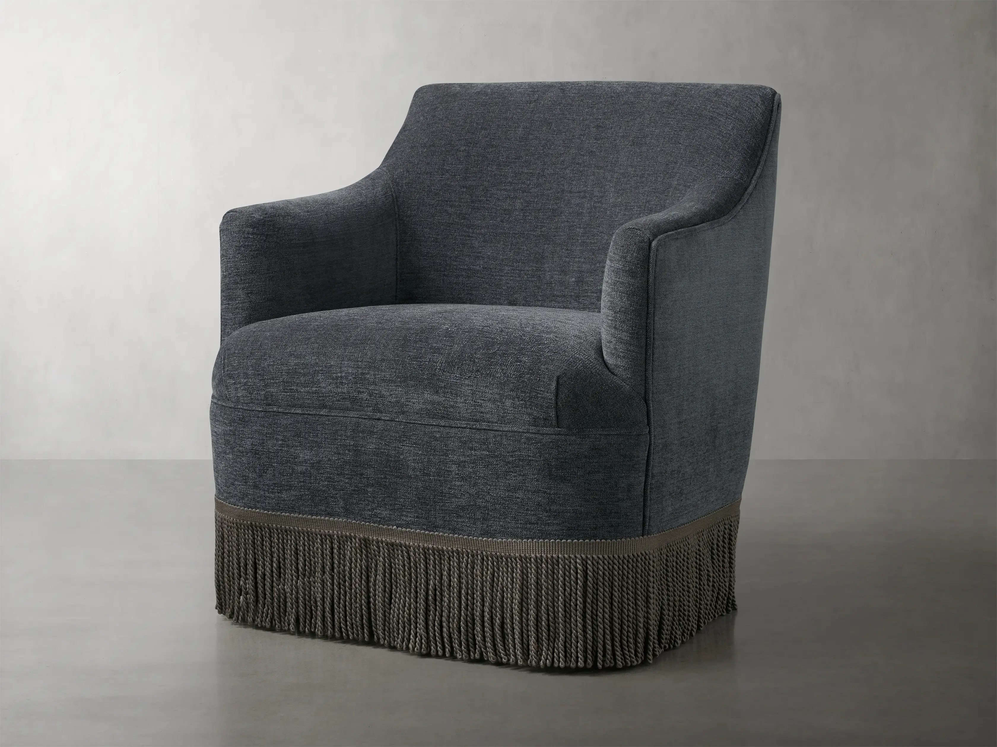 Savannah Swivel Chair with Fringe | Arhaus