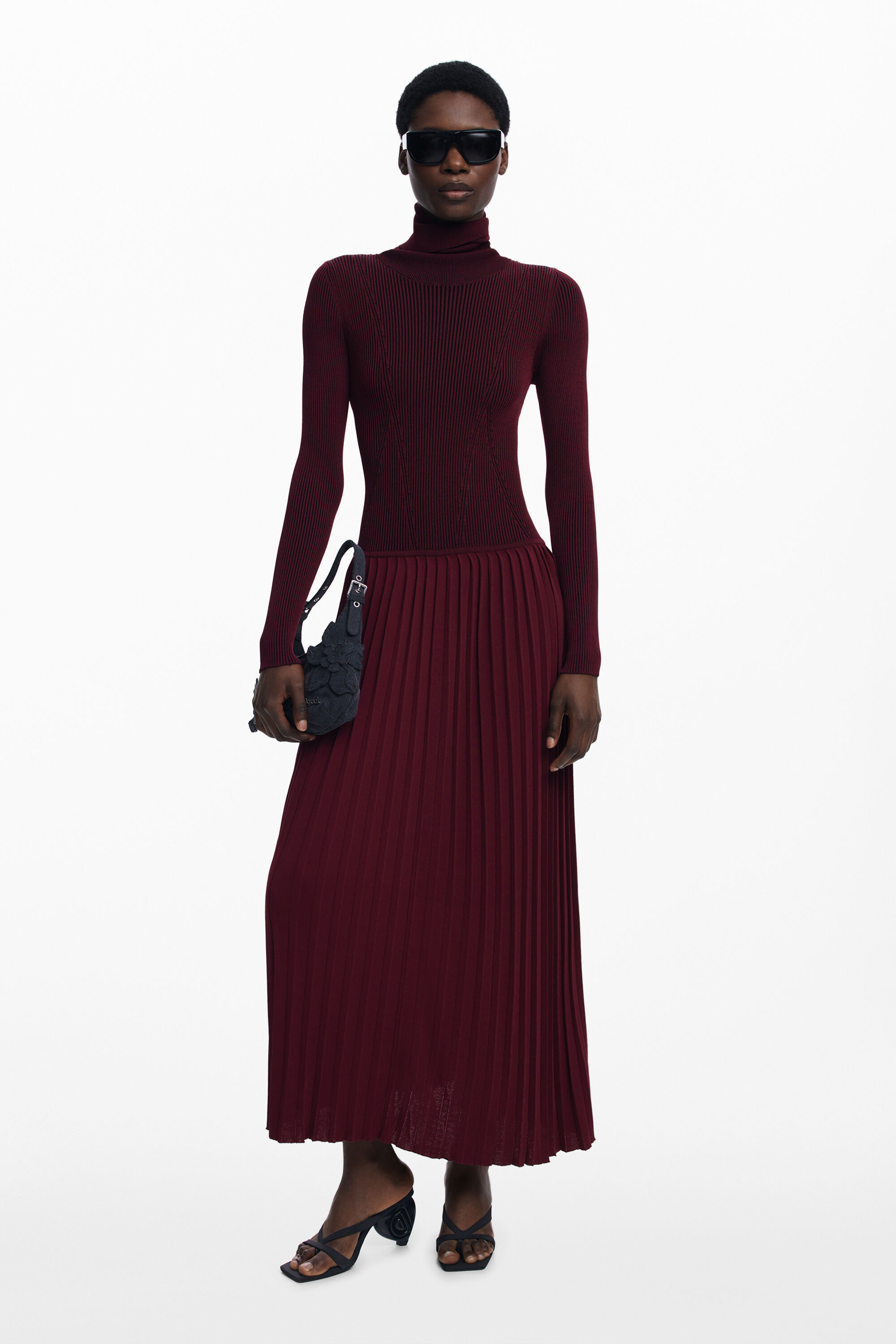 Pleated long dress | Desigual (UK/IT)