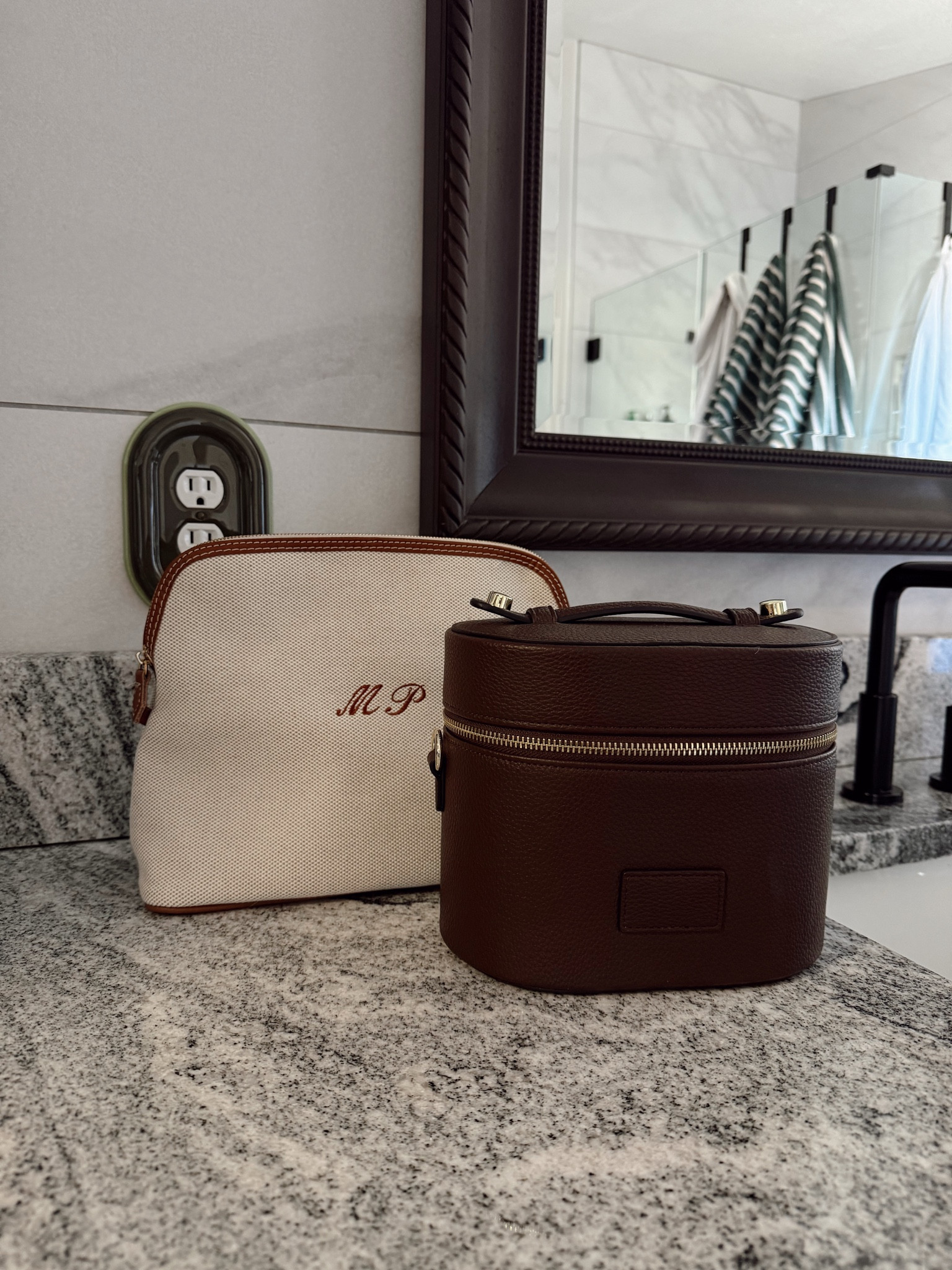 my travel makeup case and and skincare bag. I love the personalization!  

 #LTKmorningroutine #LTKBeauty #LTKTravel