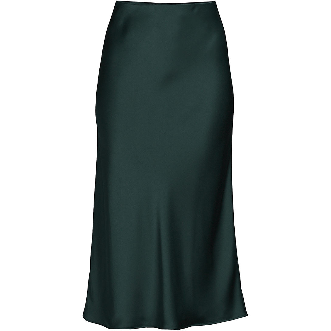 Women's Satin Bias Midi Skirt | Lands' End (US)