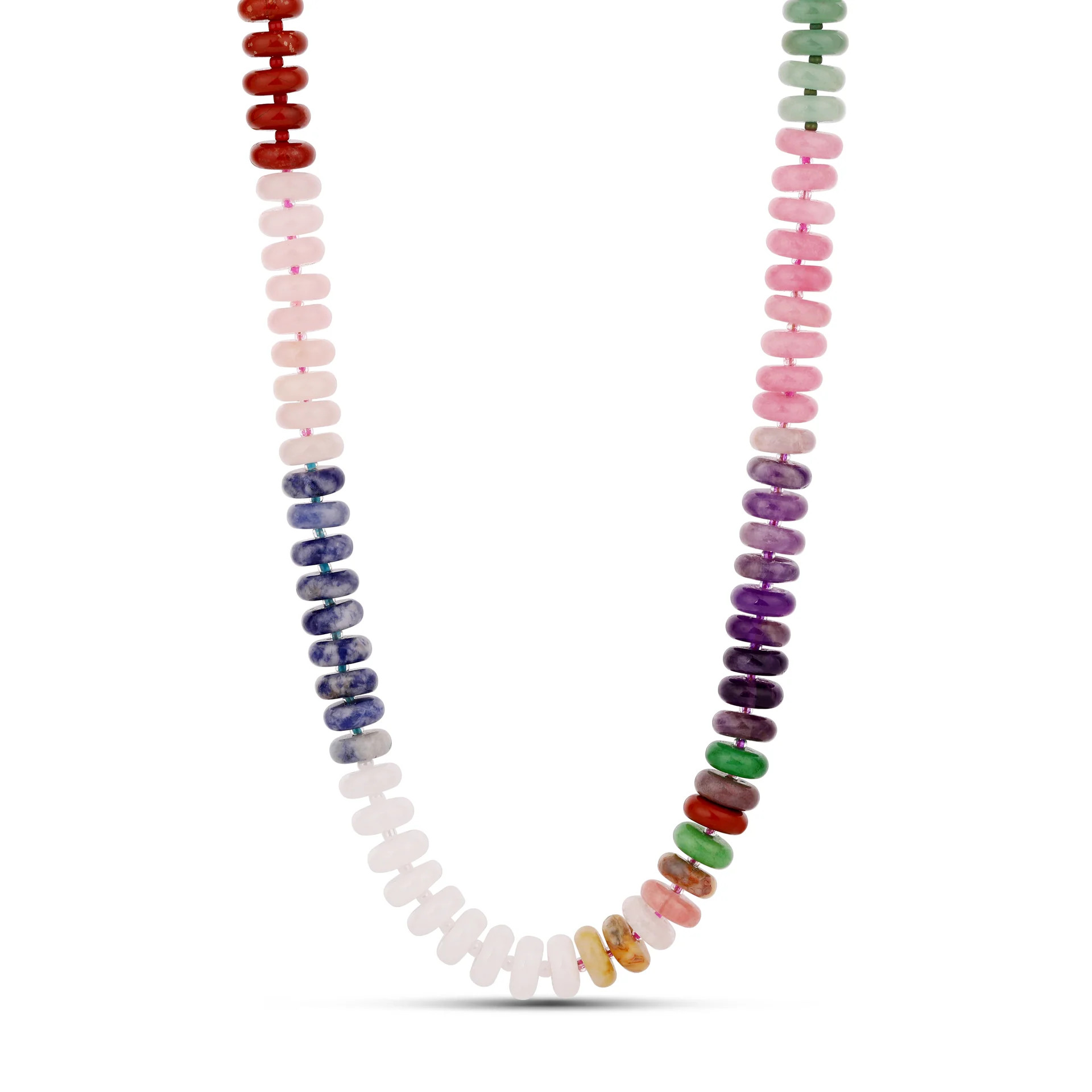 Mixed Gemstone Bead Necklace | Hannah B. Jewelry