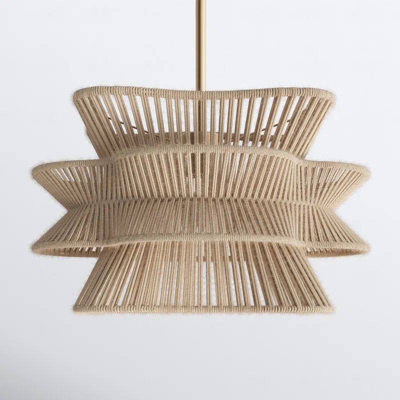 Towne 1 - Light Dimmable Woven Rope Pendant | Wayfair North America
