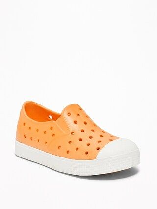 Old Navy Baby Perforated Pop-Color Slip-Ons For Toddler Boys Orange You A Peach Size 10 | Old Navy US