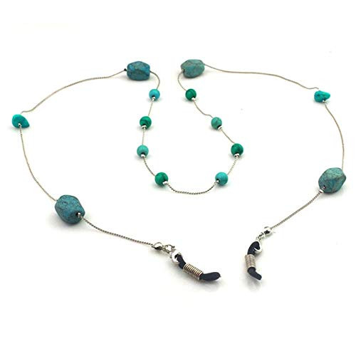 Turquoise Beads Unique Link Chain Eyeglasses Chains for Reading Glasses Cord Sunglasses Strap Hol... | Amazon (US)