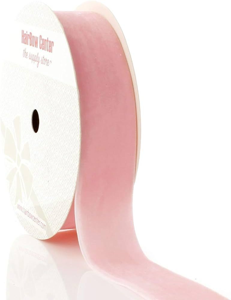 HBC 1" Velvet Ribbon 123 Pearl Pink - 25 Yards | Amazon (US)