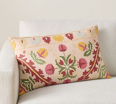 Amelie Suzani Lumbar Pillow | Pottery Barn (US)