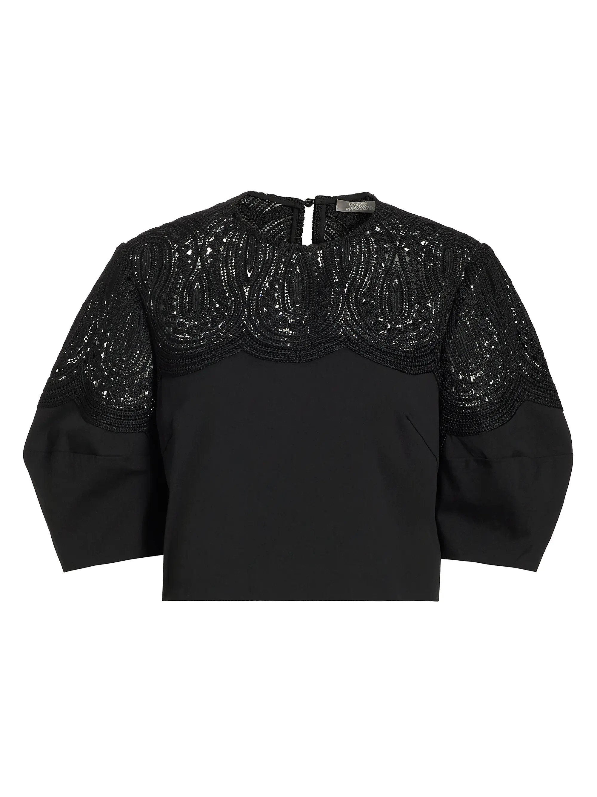 Iris Corded Lace Puff-Sleeve Top | Saks Fifth Avenue
