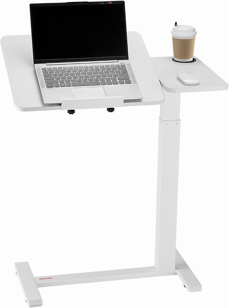 VEVOR Overbed Table, Over Bed Table with Wheels Adjustable Height, Mobile Hospital Bed Table, Rol... | Amazon (US)