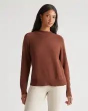 100% Organic Cotton Mockneck Sweater | Quince