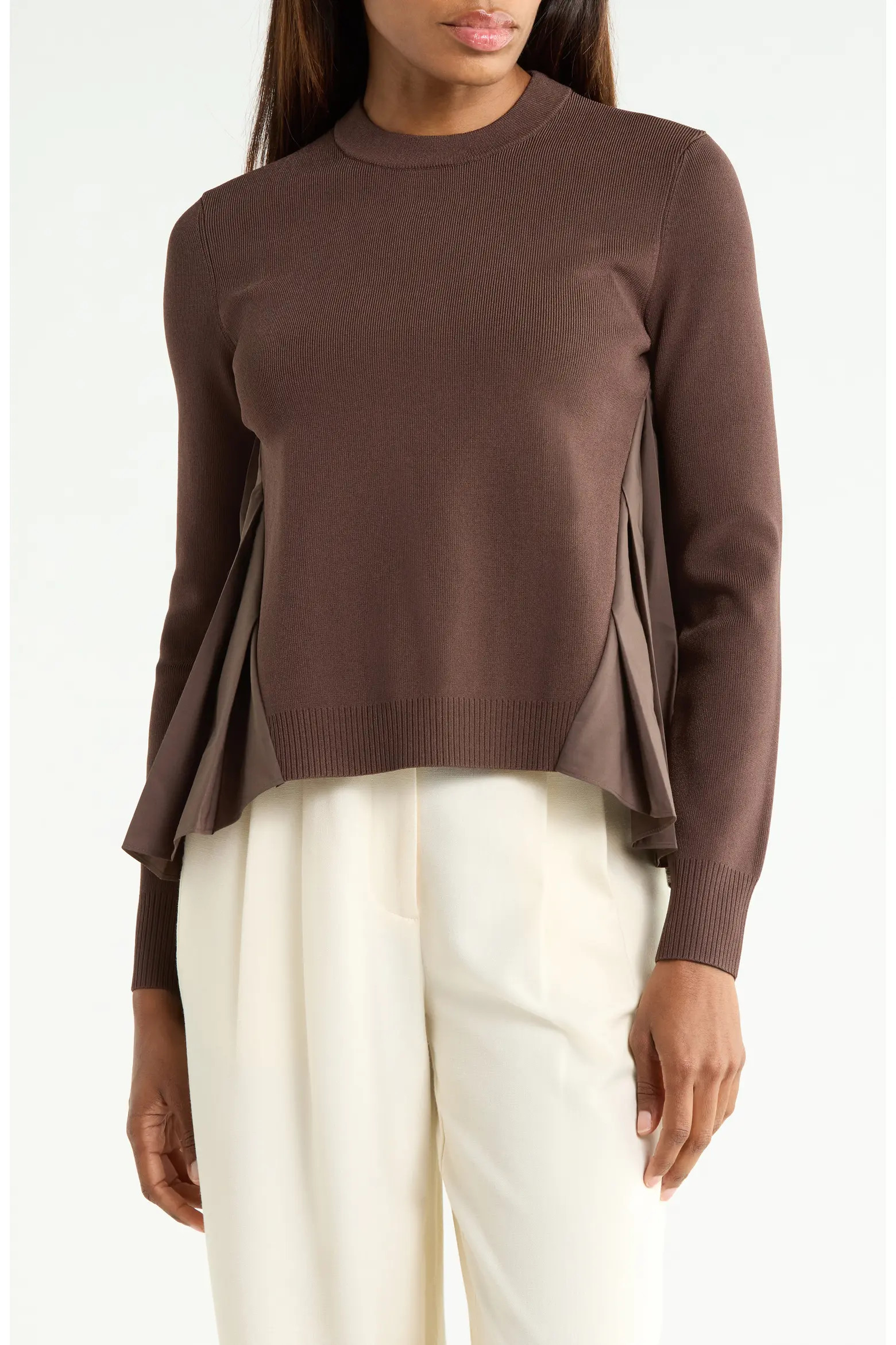 Simkhai Elanore Mixed Media Pleated Top (Women) | Nordstromrack | Nordstrom Rack