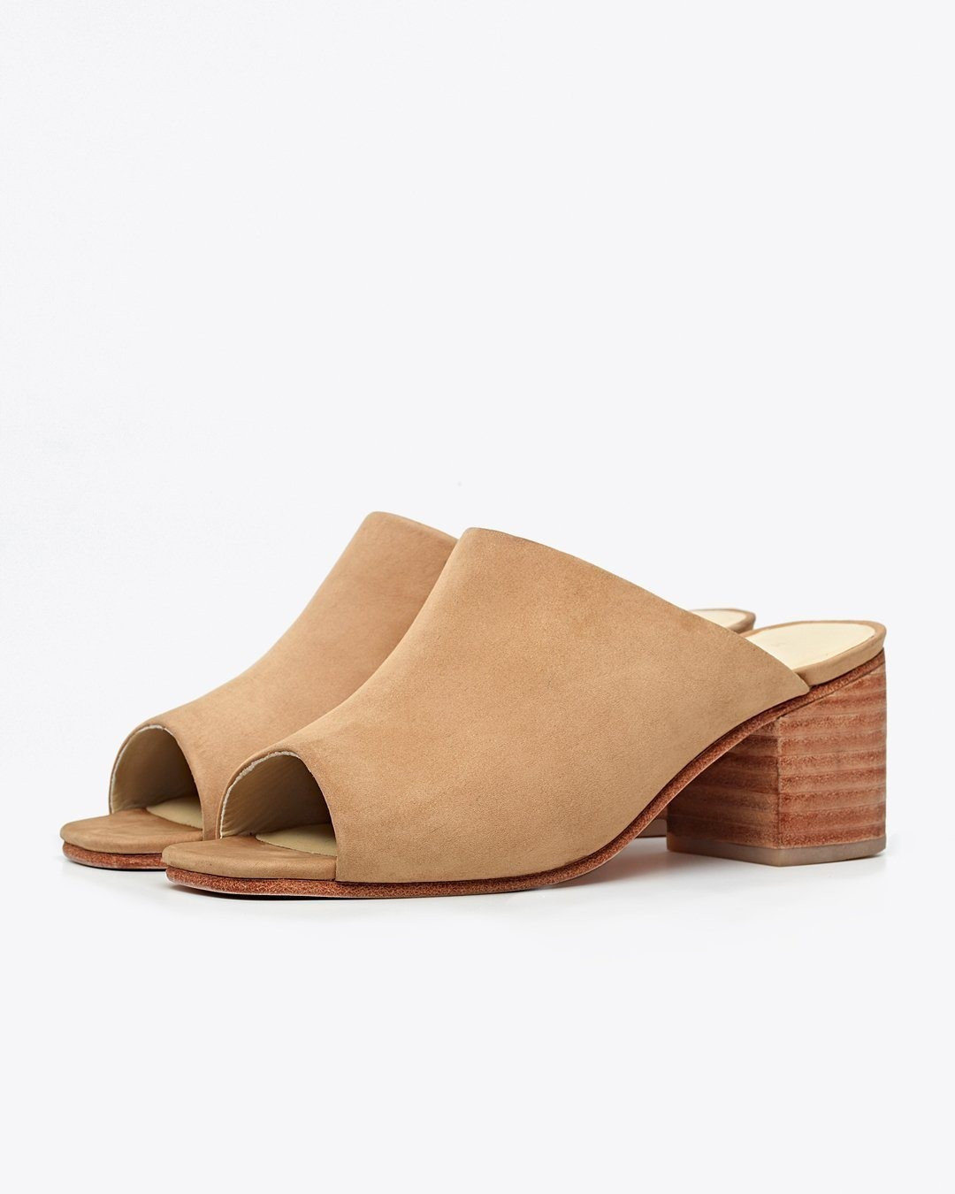 Paloma Open Toe Mule Sand | Nisolo