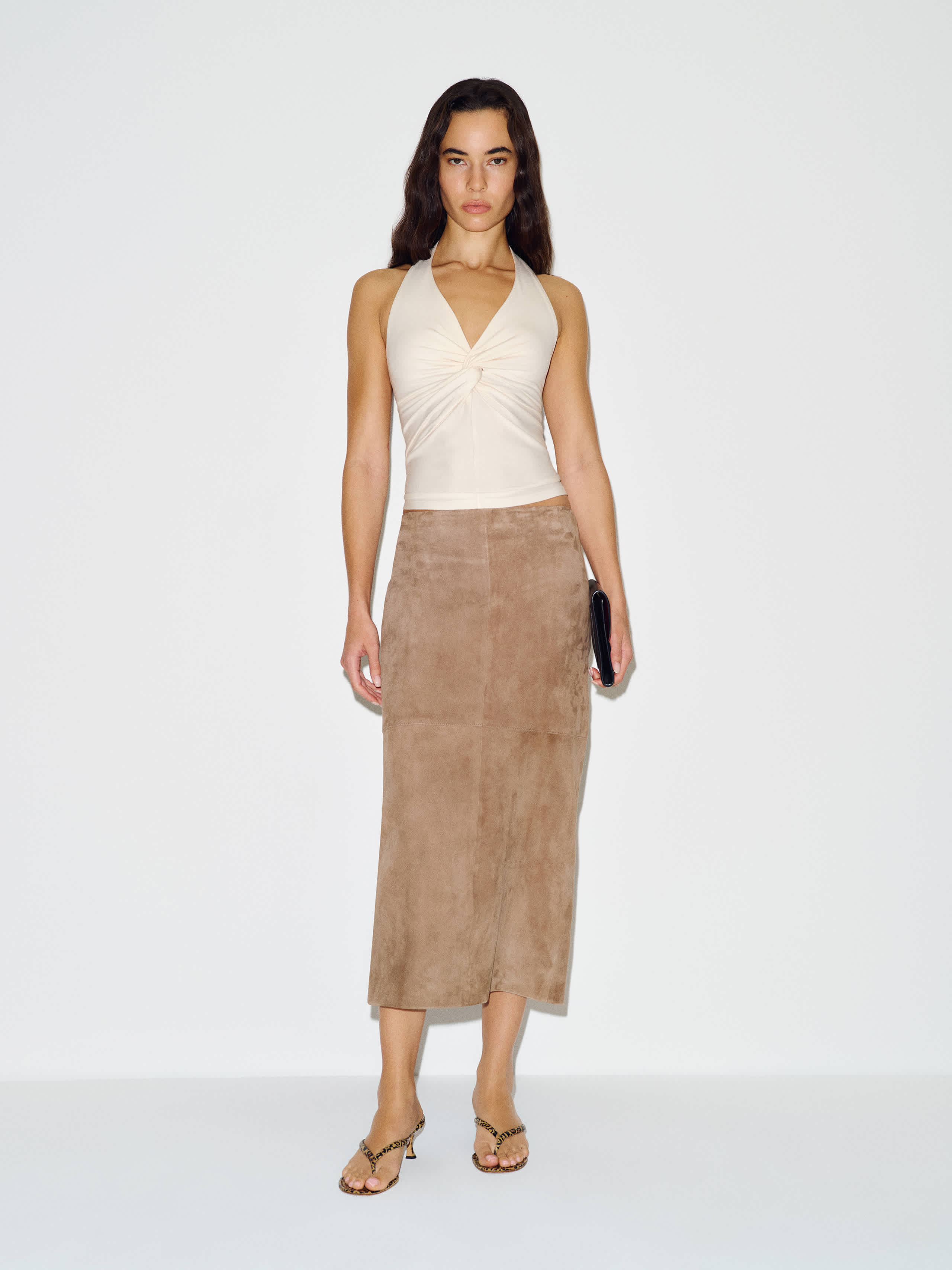 Reformation Sydney Knit Top Ivory Small | Reformation (Global)