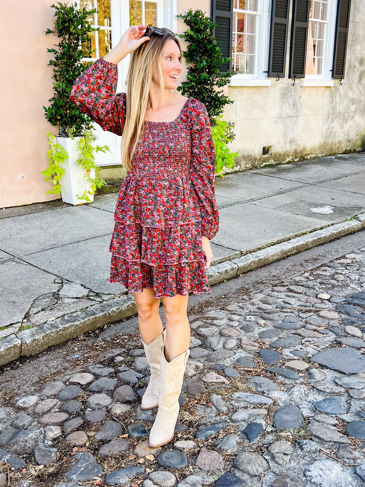 This under $50 floral mini dress would be darling for thanksgiving!

#LTKfindsunder50 #LTKHoliday #LTKSeasonal