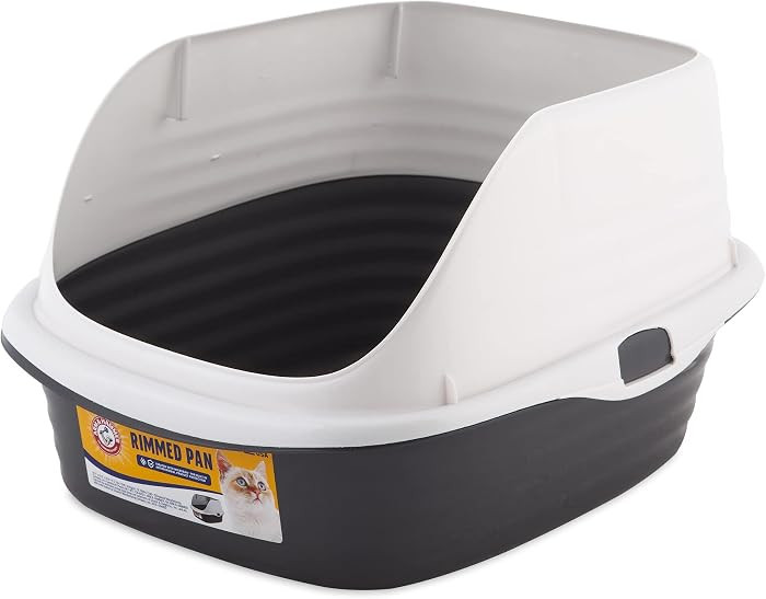 Arm & Hammer Rimmed Cat Litter Box with High Sides and Microban, Made in USA | Amazon (US)