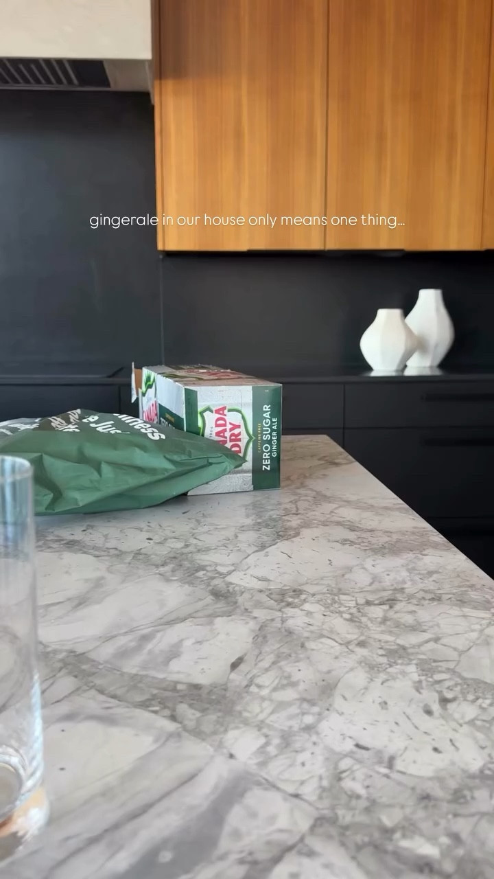 gingerale in our house only means one thing…