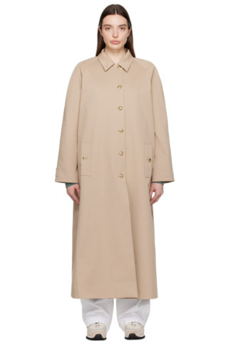 Taupe Randy Trench Coat | SSENSE