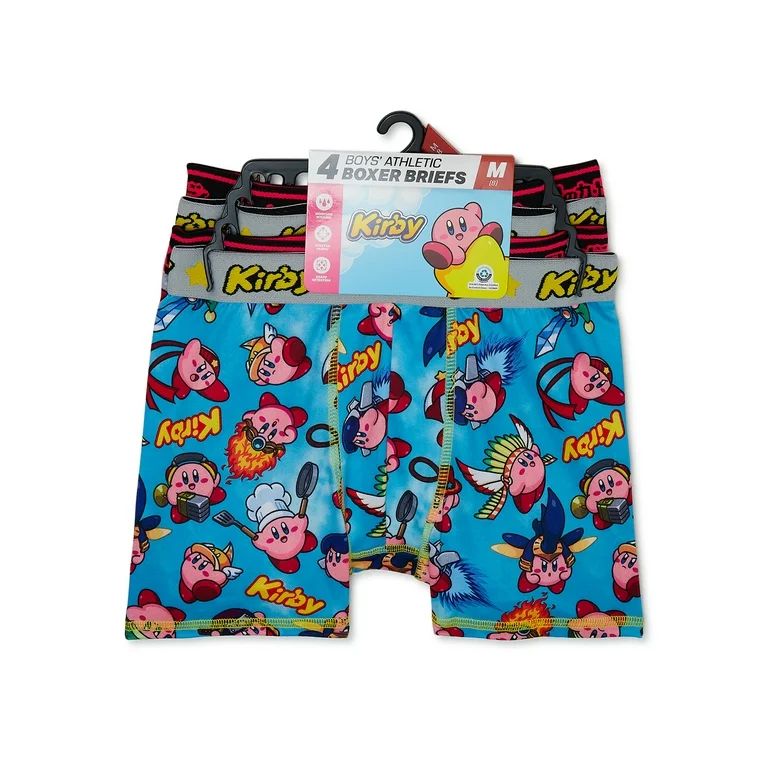 Kirby Boys Boxer Brief Underwear, 4-Pack, Sizes XS-XL | Walmart (US)