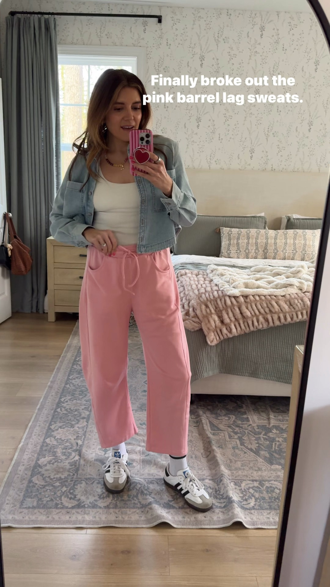Outfit of the day! Our go-to barrel leg sweatpants now in pink! These are my favorite color yet. In a size small. I’m 5’7”


#LTKOver40 #LTKTall #LTKootd