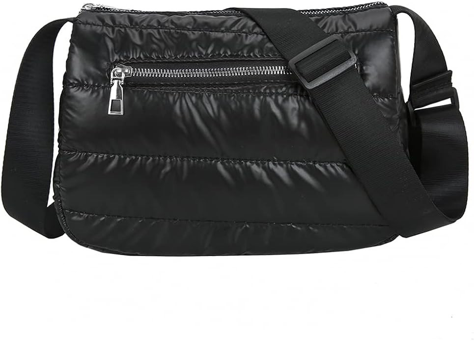 Quilted Crossbody Bag for Women Puffy Shoulder Bag Padded Puffer Messenger Bag Hobo Bag with Inne... | Amazon (US)