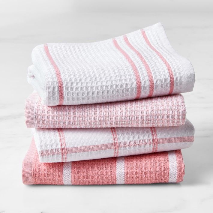 Williams Sonoma Super Absorbent Waffle Weave Multi-Pack Towels, Set of 4 | Williams-Sonoma