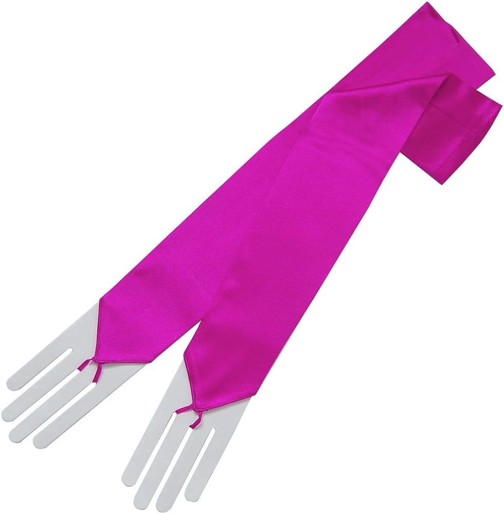 Stretch Satin Fingerless Gloves Opera Length 16BL | Amazon (US)