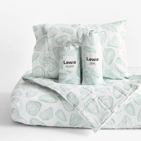 Baby Bedding Set - Oyster | Agave | Lewis