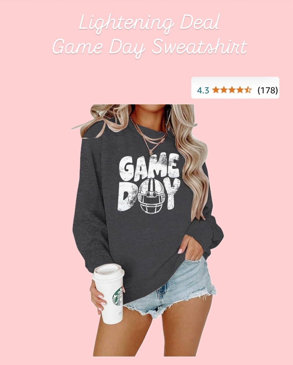 Amazon Sale Football Sweatshirt 🏉🫶🏼

#LTKSaleAlert #LTKSeasonal #LTKFindsUnder50