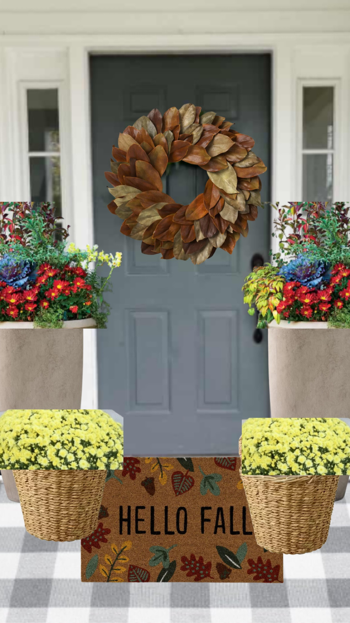 A brighter fall porch with great contrasting colors for some fun pops!

#LTKSeasonal #LTKHome