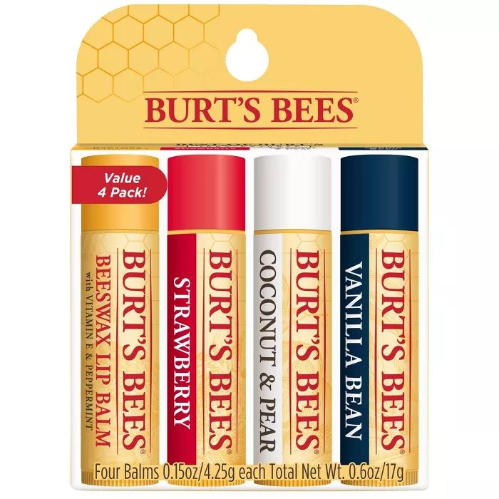 Burt's Bees Lip Balm - 4ct | Target