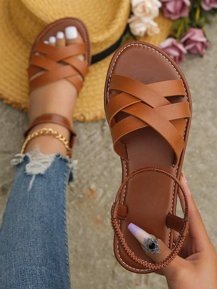 New Arrival Women's Roman Style Flat Sandals | SHEIN