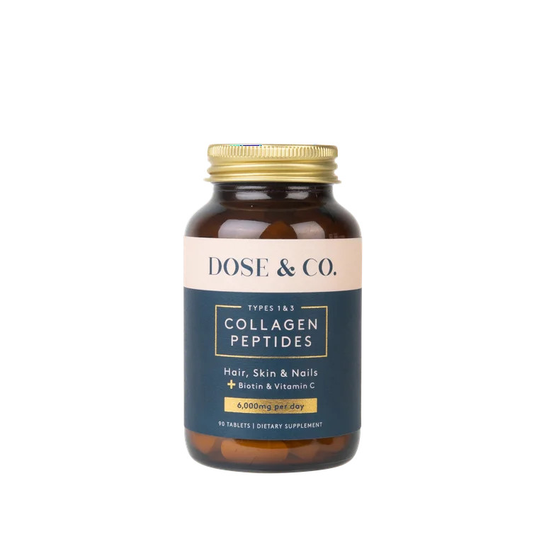 Dose & Co Collagen Tablets - Type 1 & 3 Collagen Peptides Plus Vitamin C and Biotin | Walmart (US)