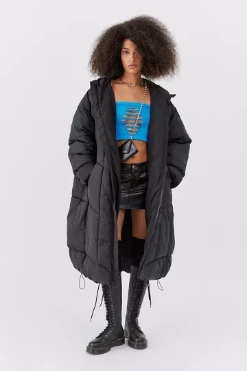 BDG Ergonomic Recycled Longline Puffer Jacket | Urban Outfitters (US and RoW)
