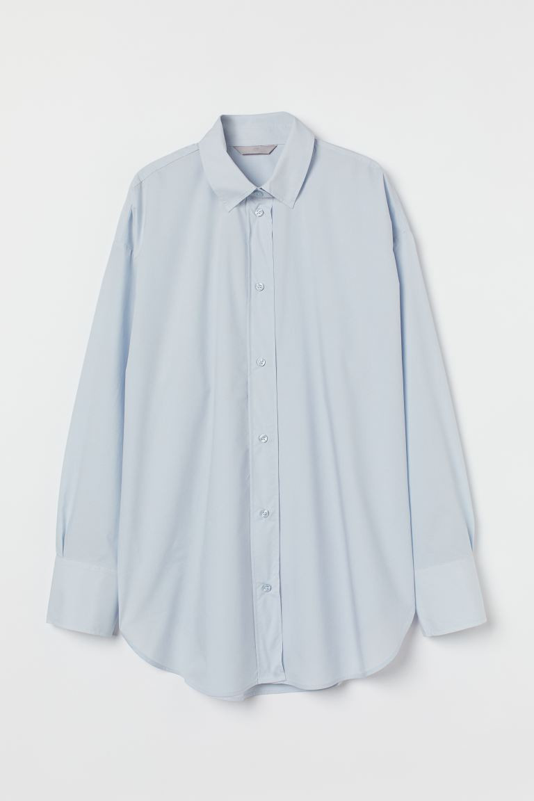 Cotton Poplin Shirt | H&M (US + CA)