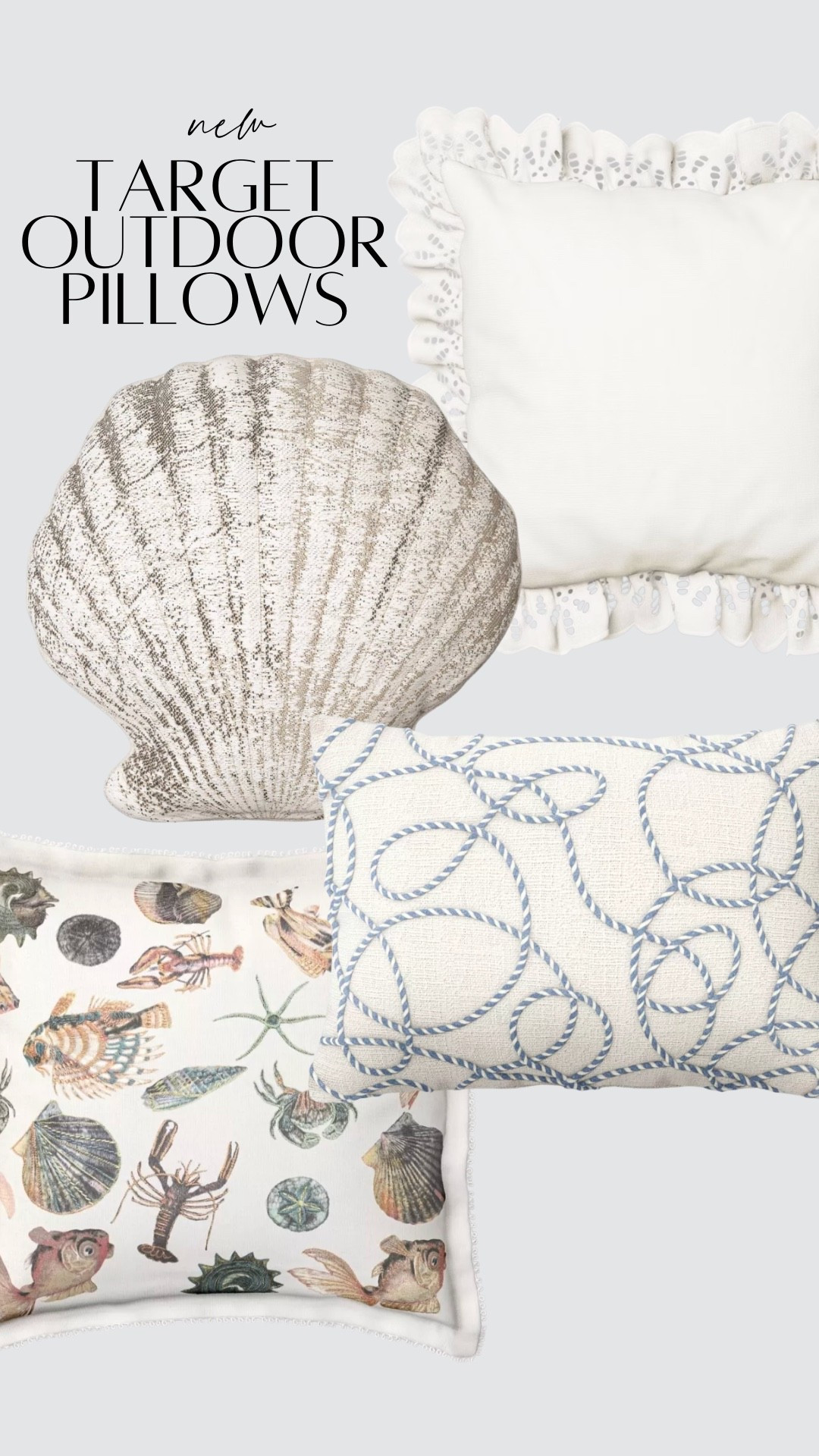 New outdoor pillows at @Target 😍 prettiest coastal chic aesthetic #Target #TargetPartner

#LTKHome #LTKSeasonal