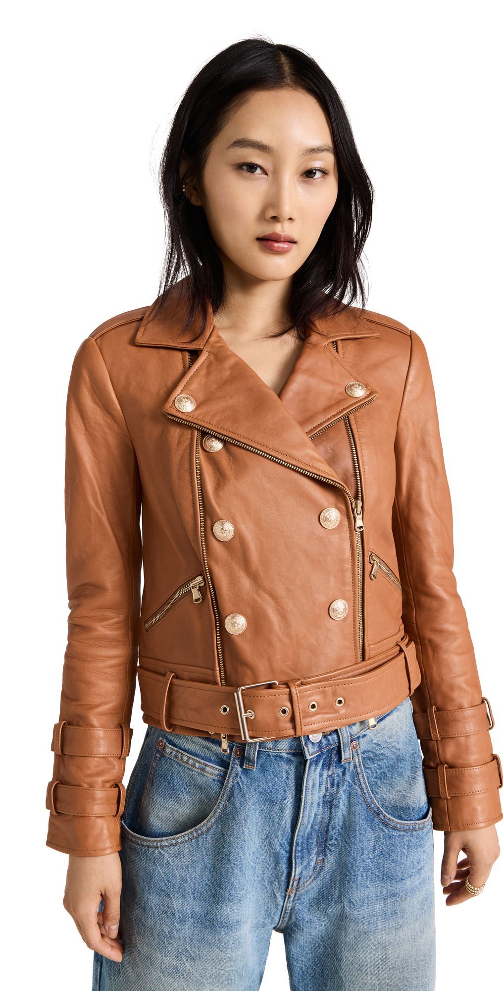 Billie Belted Leather Jacket | Shopbop