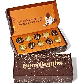 Bombombs Hot Chocolate Bombs, Classic Milk Chocolate Cocoa Bomb Gift Set, Includes 2 Flavors; Car... | Amazon (US)