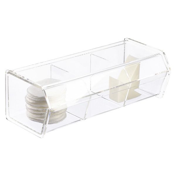 3-Section Acrylic Hinged-Lid Box | The Container Store