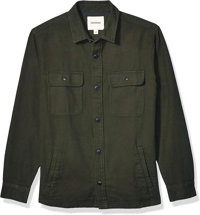 Goodthreads Men's Heavyweight Flannel Shirt Jacket | Amazon (US)