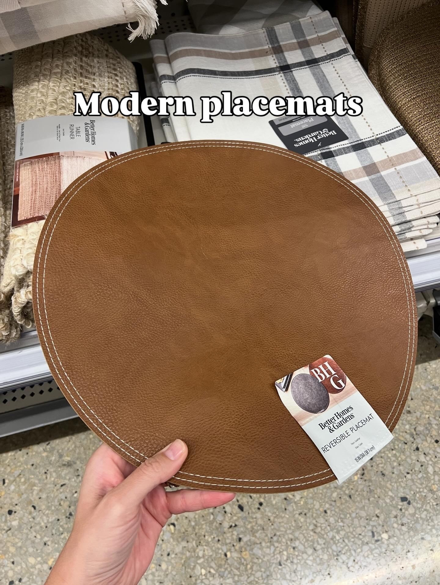 Love these faux leather reversible placemats, beautiful choice year round! #thanksgiving fall hosting table tablescape decor centerpiece place setting look for less lookalike 

#LTKHome #LTKHoliday #LTKFindsUnder50
