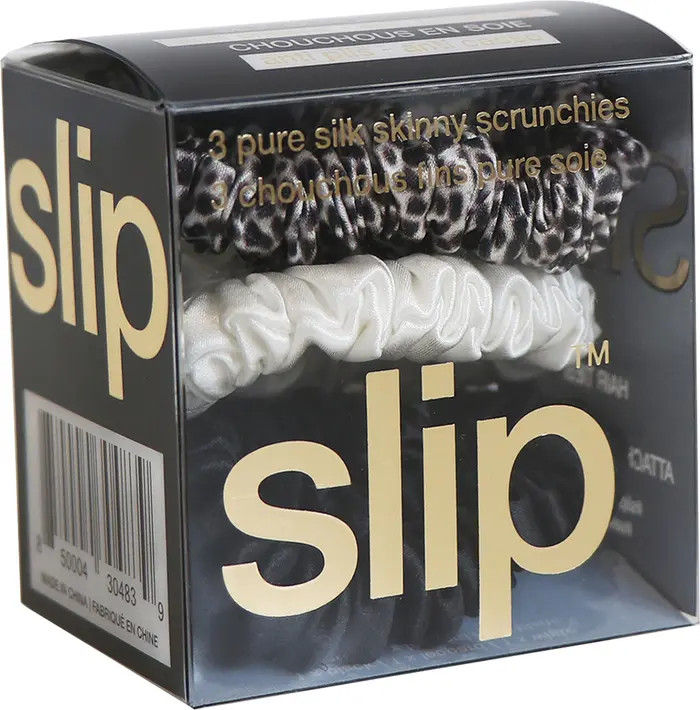 slip Pure Silk 3-Pack Skinny Scrunchies | Nordstrom | Nordstrom