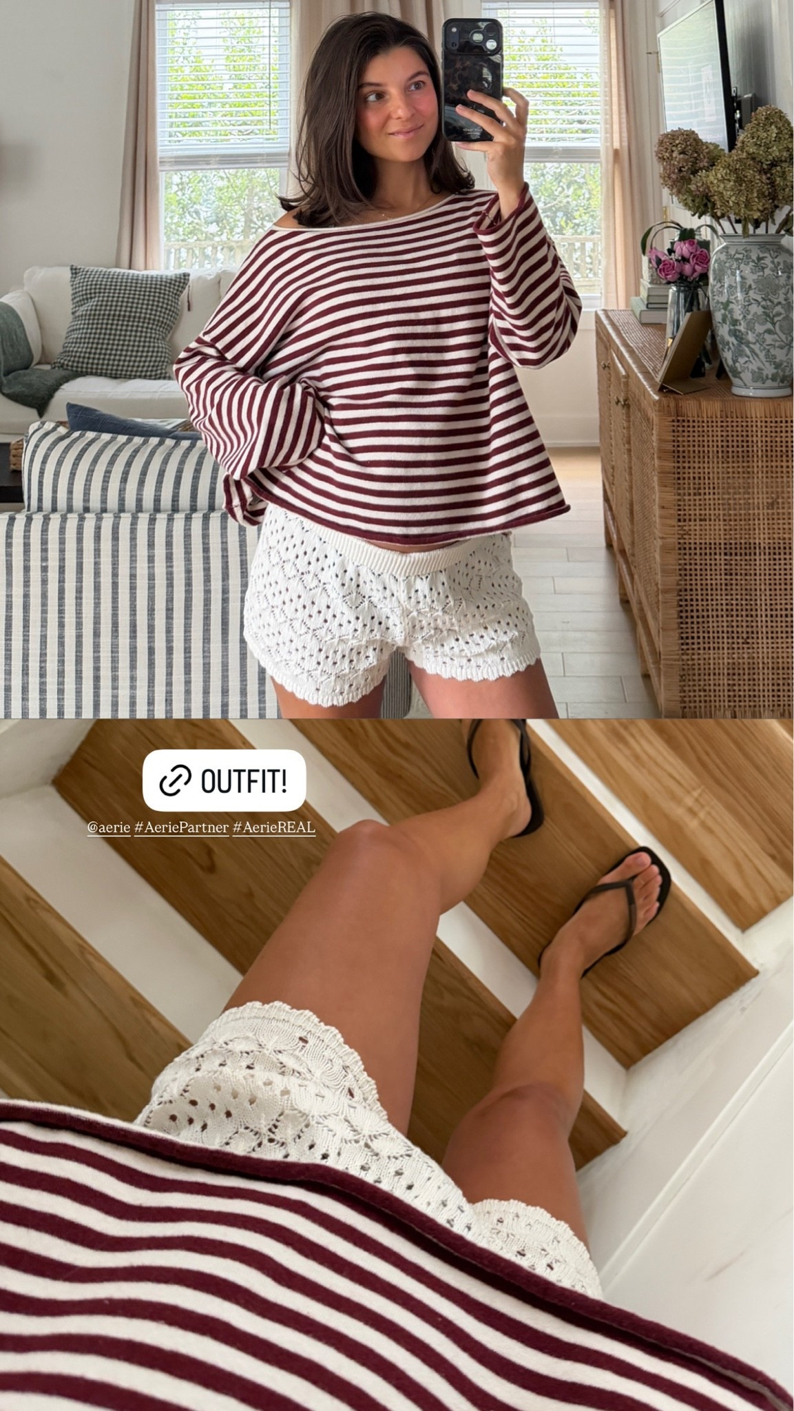 [6/11/26] another matching set from @Aerie - incredibly soft, I paired it with these 100% cotton knit shorts that are on sale for 50% off + top is on sale for 25% off. Wearing medium in both

#LTKootd #LTKPetite #LTKBump