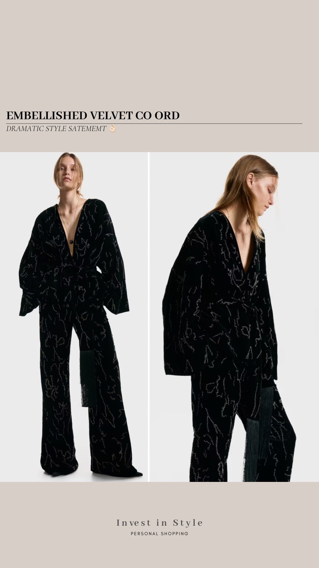 Love this stylish co ord 
Break the set up to get lots more wear or the kimono style jacket itself is great either way jeans /leather trousers etc … 

( I haven’t seen this in store yet so haven’t tried) 

#LTKdatenight #LTKfestive #LTKpartywear
