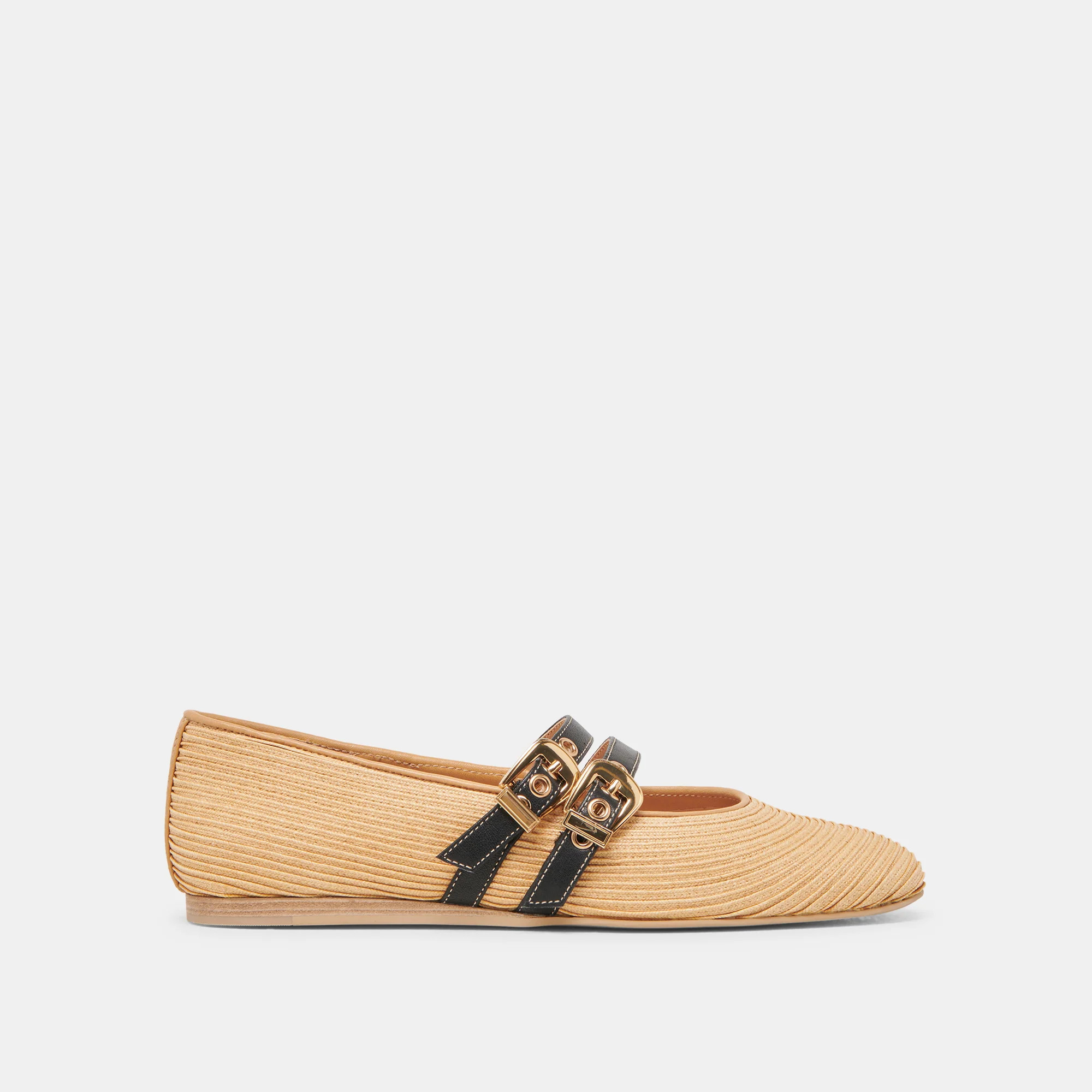 BAYLEE BALLET FLATS NATURAL RAFFIA | DolceVita.com
