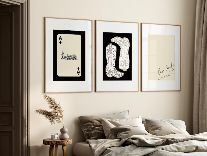 Western Wall Art Bundle Cowboy Nursery Decor Wild West Poster Vintage Cowgirl Set of 11 Prints Ga... | Etsy (US)