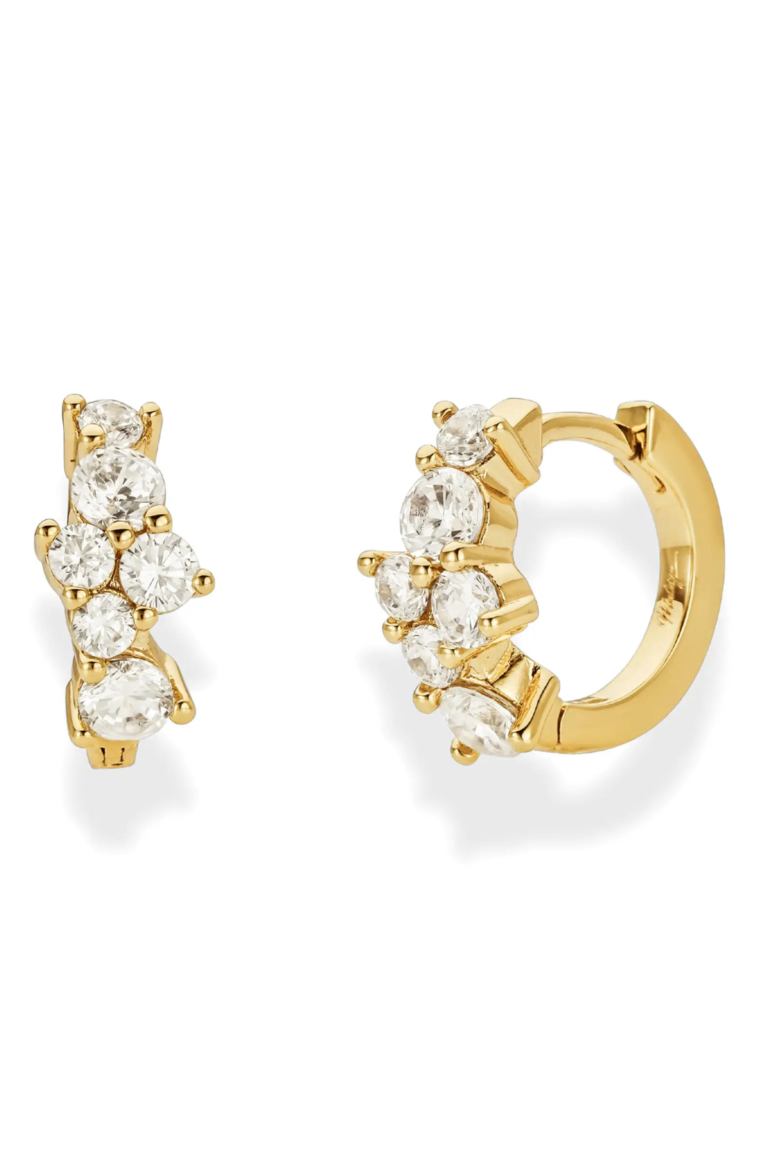 Camry Cubic Zirconia Huggie Hoop Earrings | Nordstrom