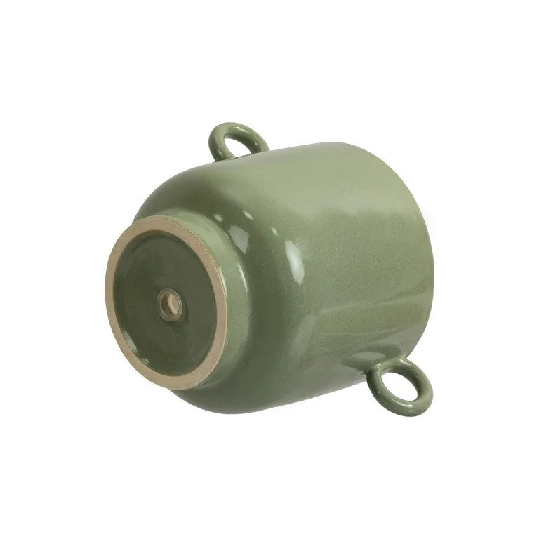 Beautiful 6" Soft Teal Handled Ceramic Planter by Drew Barrymore | Walmart (US)