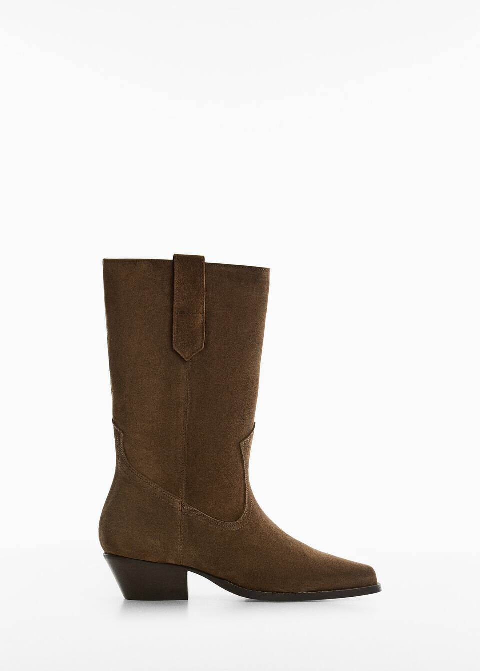 Stivali pelle cowboy -  Donna | Mango Italia | Mango IT